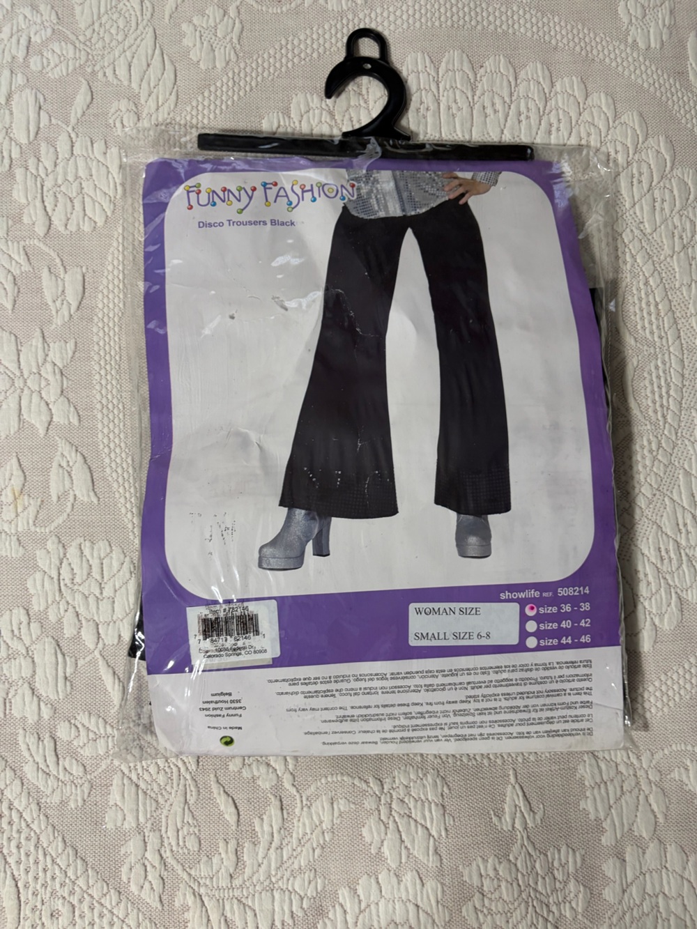 NWT Women's Small (see measurements for kids also) Black Disco Trousers sequins